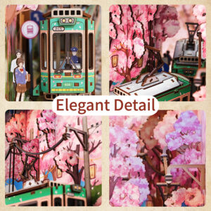 Il Viaggio di Sakura - 3D Puzzle Wood - Book Nook - immagine 6