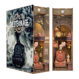 The Steam Age - 3D Puzzle Wood - Book Nook - immagine 2