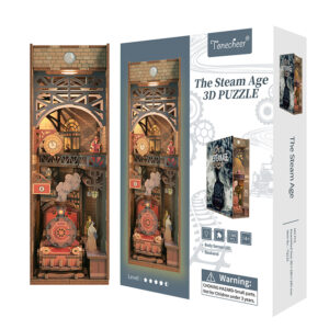 The Steam Age - 3D Puzzle Wood - Book Nook - immagine 10