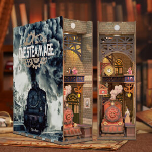 The Steam Age - 3D Puzzle Wood - Book Nook - immagine 6