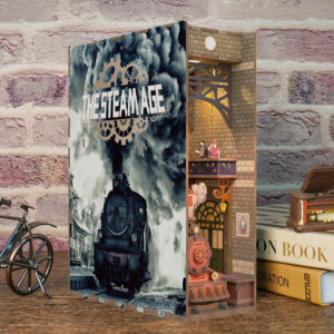 The Steam Age - 3D Puzzle Wood - Book Nook