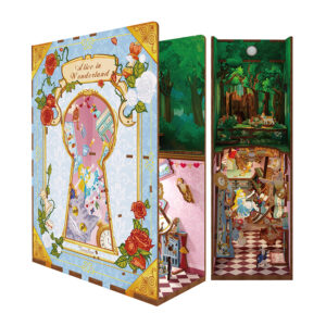 Alice nel Paese delle Meraviglie - 3D Puzzle Wood - Book Nook - immagine 10